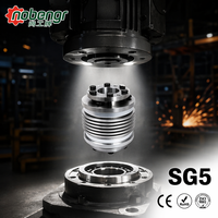 Accouplement soufflet industriel à pince pour compensation d'écartement d'axe, connecteur flexible pour moteur pas à pas et machine de fraisage CNC