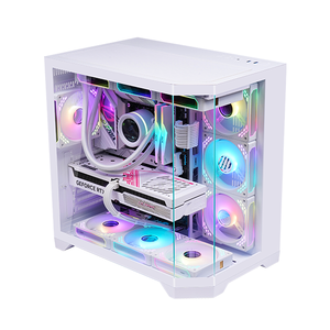 Đầy đủ-tháp ATX/M-ATX/ITX Hợp kim nhôm chơi game PC Trường hợp với Side Panel cửa sổ 120mm fan HDD * 1 SSD * 2 hỗ trợ - Product Image 5