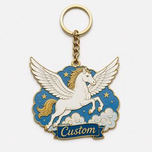 Porte-clés Pégase personnalisés en gros de haute qualité, figurines de cheval ailé, design mythologique, souvenir de la culture grecque - Product Image 3