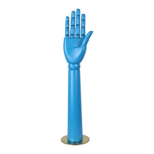 Colorido madeira esquerda e direita mão manequim feminino artista palma com articulações móveis, desenho braço manequim mão para unhas anel - Product Image 3