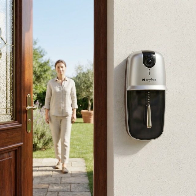 Smart Wi-Fi Doorbell with Video Quality Switch and Speaker Mute Function Battery Operated Wi-fi Doorbell