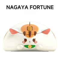 Souris sans fil mini mignonne à thème chat pour filles avec alimentation USB 2,4 GHz+ et design ergonomique