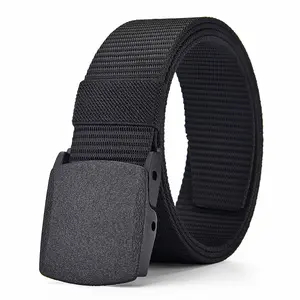 2024 ceinture en nylon avec boucle en plastique 3.8cm toile personnalisée hommes tissu ceinture fabricant ventes directes