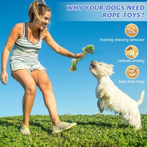 Jouet pour chien en corde de coton durable en gros, jouet à mâcher pour animaux de compagnie - Product Image 4