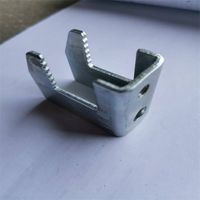 Galvanized square I-beam Pipe Clamp, Toothed Pipe Clamp, C-shaped Steel Hook Pipe Clamp, Fastening Pipe Clamp