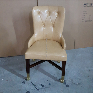 Cómoda silla con logotipo bordado de calidad de Casino, sillón VIP de Baccarat con reposabrazos, máquina <span class=keywords><strong>tragamonedas</strong></span> de póker con rollos - Product Image 2