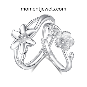 Minimalist Flower <b>Ring</b> 925 Sterling <b>Silver</b> Lightweight Simple Elegant Women Jewelry Gift Dainty Floral Design Everyday Wear - Product Image 4