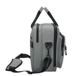 Fabricant de sacoches pour ordinateur portable en polyester de grande capacité personnalisées pour les voyages d'affaires avec compartiment rembourré de protection - Product Image 3