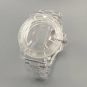 Caja de Reloj Modificada, Caja de Plástico de 40 mm con Cristal Acrílico y Marcadores Luminosos Verdes, Compatible con Movimiento NH35 36 - Product Image 2
