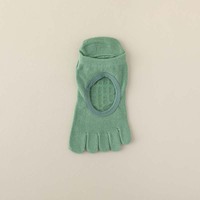 Chaussettes de yoga Bioserica Era, courtes, d'été, sans doigts, antidérapantes, chaussettes de pilates professionnelles, chaussettes à cinq doigts, chaussettes de fitness