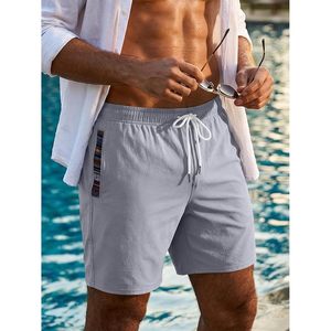 FOXA Men's Casual Shorts 5" 7" Drawstring Quick Dry Beach Stretch Waist Athletic Gym Short - Product Image 6