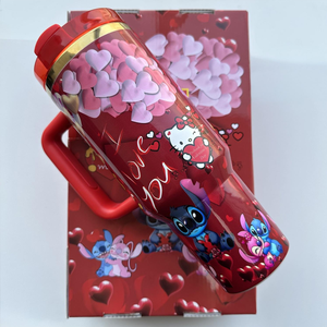 Regalos de San Valentín 2026 al por Mayor, Tazas Personalizadas con Logotipo, Diseño de Oso y Gato de Dibujos Animados, Te Amo, 40oz 24.35oz, <span class=keywords><strong>Doble</strong></span> Pared, Acero Inoxidable Ecológico - Product Image 1