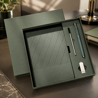 Service OEM/ODM : Tasse isotherme en cuir PU, Clé USB, Stylo métallique, Agenda de luxe pour cadres, Carnet de notes A5 personnalisable