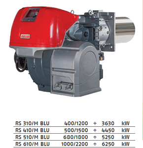Original Riello RS 310-410-510-610/M <span class=keywords><strong>BLU</strong></span> quemadores serie abarca un campo de tiro, de de 1200 a 6250 kW - Product Image 2