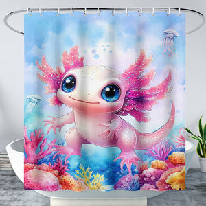 <span class=keywords><strong>Rideau</strong></span> <span class=keywords><strong>de</strong></span> <span class=keywords><strong>douche</strong></span> décoratif pour salle <span class=keywords><strong>de</strong></span> bain, thème tropical, vie marine, impression numérique 3D - Product Image 4