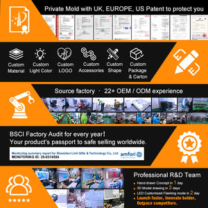 도매 ABS 쉘 실리콘 개 칼라 단일 및 7 색 네온 라이트 인쇄 패턴 및 리본 장식 - Product Image 6