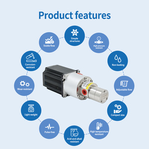 Pompe à engrenages magnétique compacte 1,2 ml/rev, en acier inoxydable, zéro fuite, compatible avec moteur CC sans balais, qualité alimentaire, sanitaire, 5 L/min - Product Image 3