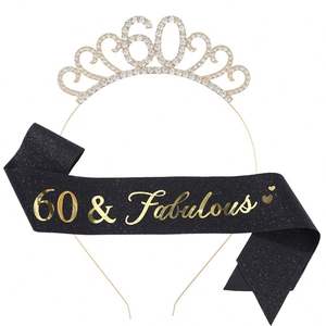 Princesa Tiara Crown Sash 18th 20th 21st 30th 40th 50th años Feliz <span class=keywords><strong>cumpleaños</strong></span> niña fiesta decoración regalo - Product Image 5