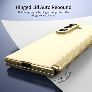 Coque de téléphone personnalisée AG mate pour Samsung Z Fold 8 3 4 5 6 7 avec protection d'écran avant, charnière plaquée et coque arrière antichoc - Product Image 3
