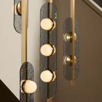 Lustre d'escalier moderne pendentifs lumières lampe de restaurant grand plafonnier nordique
