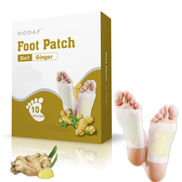 Patchs détoxifiants relaxants pour les pieds à la menthe et au vinaigre de bambou, aide au sommeil, support usine pour petites commandes personnalisées et commandes en gros