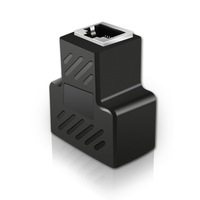 Ethernet Switch jaringan Port Extender RJ45 kabel jaringan Extender satu untuk dua konektor adaptor Splitter