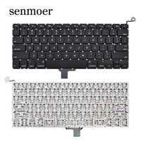 En stock, clavier noir US sans cadre pour ordinateur portable Apple Macbook Pro Unibody A1278 13.3 2009 2010 2011 2012