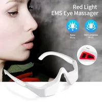 Nouveau design de masseur oculaire à micro-courant, appareil de luminothérapie rouge sous les yeux pour soulager les poches sous les yeux et la fatigue oculaire