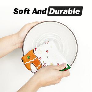 Ensemble de 2 torchons décoratifs personnalisés en tissu gaufré, idéaux pour la décoration de la maison, de la salle de bain et de la cuisine - Product Image 5