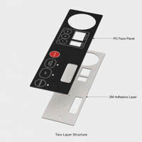 Panneau de commande personnalisé pour scelleuse sous vide, boutons tactiles, sans dôme métallique, sans circuit imprimé, sans découpe de fenêtre, superposition graphique personnalisée