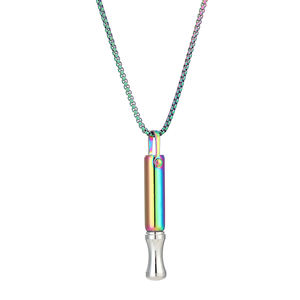 Ингалятор-ожерелье из нержавеющей стали для бездымного вдыхания фруктовых ароматов, гипоаллергенный, для снятия стресса, бездымный, без испарения, для отказа от курения - Product Image 5