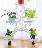 YQ JENMW Salon sol au plafond balcon étagère de rangement à plusieurs étages Placement de plantes d'intérieur support de fleurs