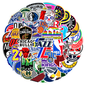 American NBA Basketball Graffiti Decorative <strong>Stickers</strong> 50pcs Waterproof Labels <strong>for</strong> Luggage <strong>Laptop</strong> Guitar Helmet Skateboard - Product Image 2