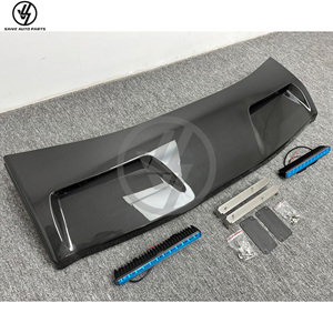 Aileron de toit pour Mercedes Benz Classe G W464 4X4 G63 G500 2019-2023, spoiler de toit en fibre de carbone sèche avec feux OEM, pièces de kit carrosserie - Product Image 5