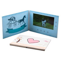 Meilleure Vente : Carte de Vœux Musicale Personnalisée avec Lecteur Vidéo Numérique 7 Pouces pour Invitation de Mariage, Publicité, Cadeau