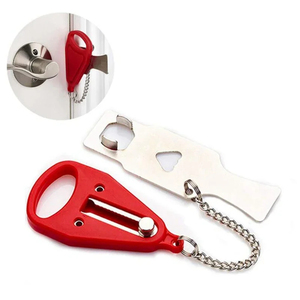 Serrure de porte portable-Serrure de sécurité de voyage pour la maison, chambre d'hôtel | Loquet antivol en métal - Product Image 1