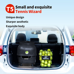 Siboasi T5 Thông Minh Bóng Tennis Launcher Im Lặng Đối Tác Gia Sư Bóng Phục Vụ Máy Ứng Dụng Điều Khiển Từ Xa LED Lập Trình 120 Bóng - Product Image 5