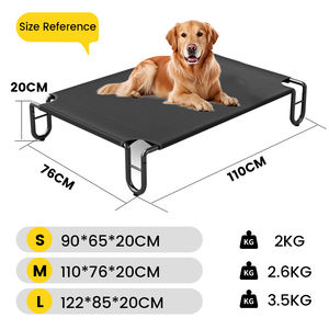 Outdoor Portable Travel Metal Erhöhtes weiches Bett für Haustiere Komfort im modernen Stil mit massivem Mesh-Design Umwelt freundlicher Karton - Product Image 4
