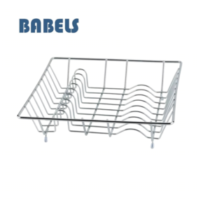 <span class=keywords><strong>Prix</strong></span> de fabrication Rangement de cuisine Support à vaisselle en fil métallique chromé Egouttoir pour assiettes de cuisine et bols - Product Image 4