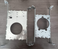 Plaque de montage métallique réglable en acier galvanisé de 4 pouces Kits d'éclairage encastrés à LED de nouvelle construction avec barres de suspension extensibles