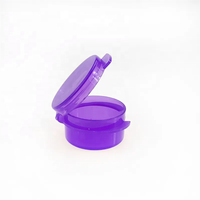 1ml 3ml 5ml 10ml Mini récipient en plastique pour crème à couvercle rabattable avec couvercle à charnière pour l'emballage d'échantillon cosmétique