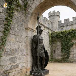 Statue <span class=keywords><strong>de</strong></span> guerrier en bronze <span class=keywords><strong>de</strong></span> haute qualité RELONG, sculpture <span class=keywords><strong>de</strong></span> style européen pour jardin <span class=keywords><strong>de</strong></span> villa en plein air - Product Image 2