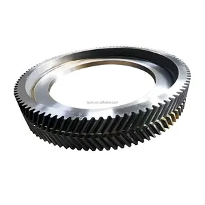 LinYao Custom Factory Price Cast Iron Ring Large Double Helical Herringbone Bull Ring Gear