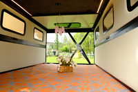 Tente de toit rigide 4 saisons P SHOW en fibre de carbone et panneau sandwich FRP isolé, camping-car pop-up pour fourgon Mercedes Sprinter