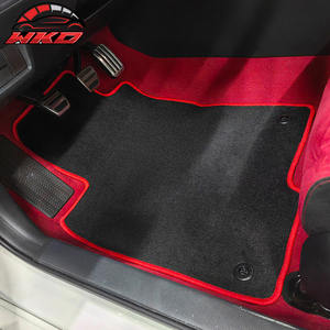 Alfombrillas para Honda Civic 22-26 / Para Acura Integra 23-26, Alfombras Antideslizantes de Velour Negras con Borde Rojo - Product Image 3