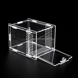 Trong suốt Acrylic môi trường sống Terrarium lắp ráp Acrylic tarantulas Lồng cho loài bò sát - Product Image 5