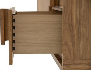 Natural Malaysian Oak LOME 1.6M <b>Sideboard</b> Scandinavian Solid Wood Buffet Cabinet for Eco-Friendly Dining Room <b>Storage</b> - Product Image 6