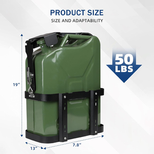 Support de fixation antivol <span class=keywords><strong>en</strong></span> acier pour bidon de carburant de 20 litres (5 gallons) avec support de montage verrouillable - Product Image 2