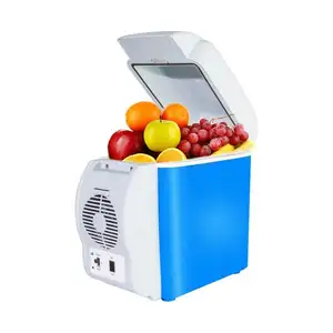 Портативный автомобильный небольшой холодильник 7.5L мини-холодильник автомобильный охлаждающий и нагревательный ящик Автомобильный холодильник