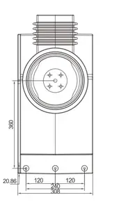 Hoogspanning Epoxyhars Isolator 40.5kv Wandbus Contactdoos Voor Schakelkast Montage Epoxy Isolator